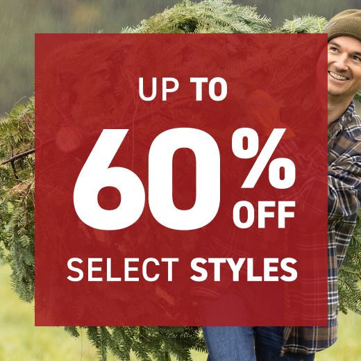 Up to 60% off select styles