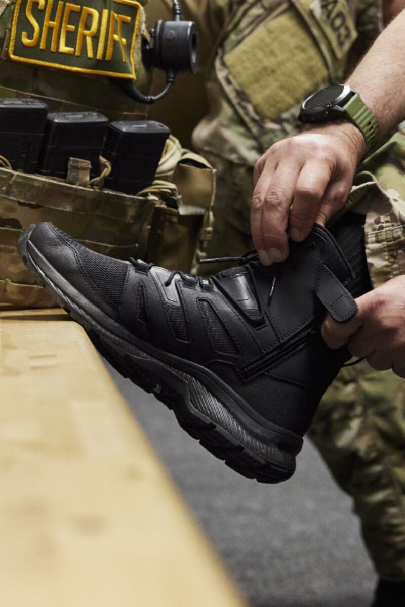 FREE SOLDIER Men's Tactical Military Combat Black Boots Waterproof